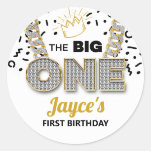 The BIG One First Birthday Party Stickers