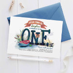 The Big One Fishing Themed Boys First Birthday Invitation<br><div class="desc">It's o-fish-al and it's the most fascinating 1st birthday invitation for your little fisherman.</div>