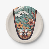 The Big One Hawaiian Surf First Birthday Paper
