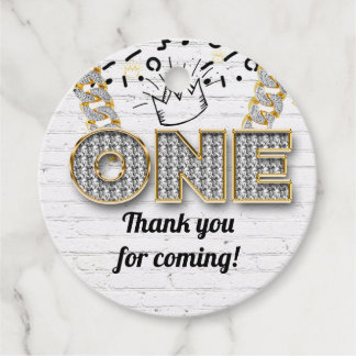 The BIG One Hip Hop First Birthday Gift Tags