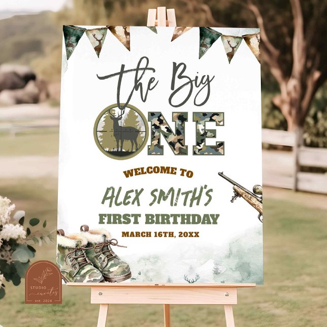 The Big One Hunting Camo Welcome Sign (Creator Uploaded)