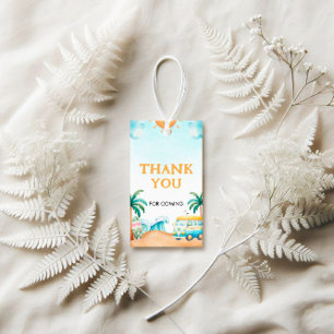 The Big One, Surf Birthday  Gift Tags
