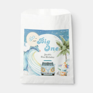 The Big One Surfing Retro First Birthday Party Favour Bags