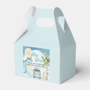 The Big One Surfing Retro First Birthday Party Favour Box