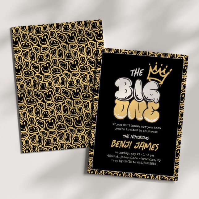 The Big One | The Notorious 90s 1st Birthday Party Invitation (Creator Uploaded)