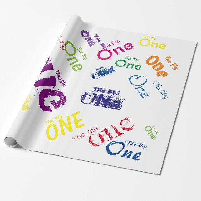 The Big One Wrapping Paper (Unrolled)