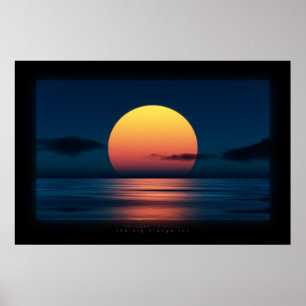 the big orange sun poster