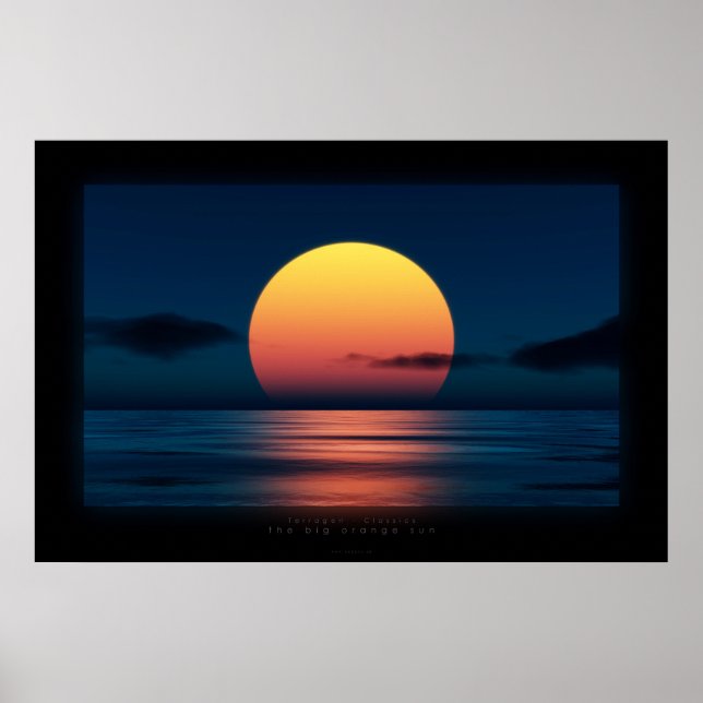 the big orange sun poster (Front)