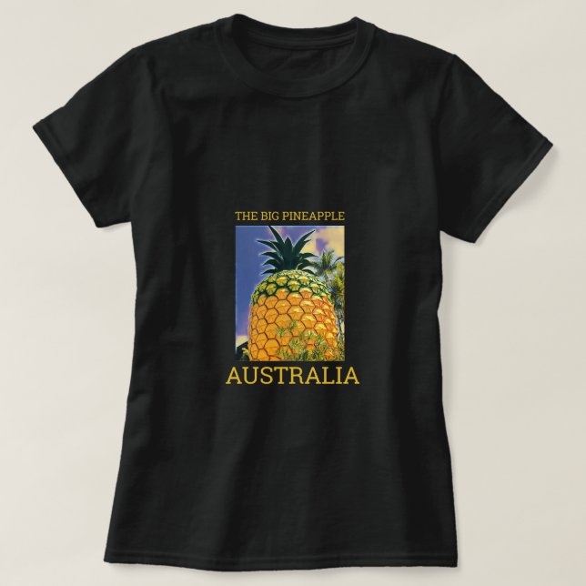 The Big Pineapple Queensland travel print T-Shirt (Design Front)