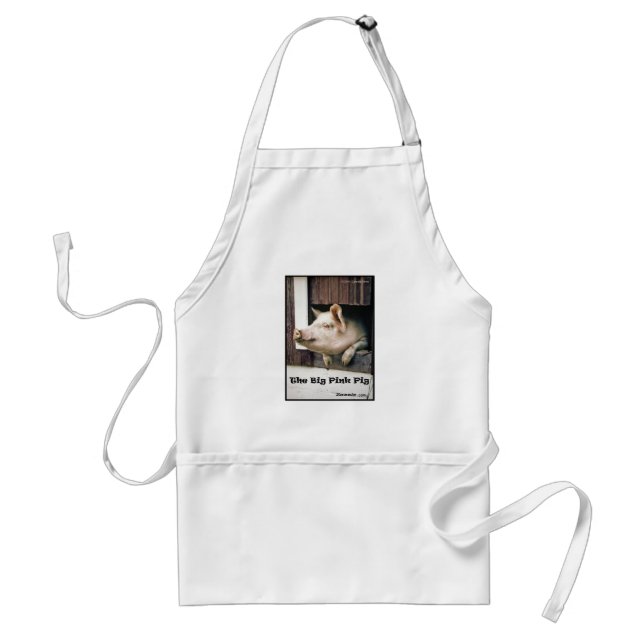The Big Pink Pig Pocket Apron (Front)
