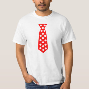The Big Red and White Polka Dot Tie. Fun Pop Art. T-Shirt