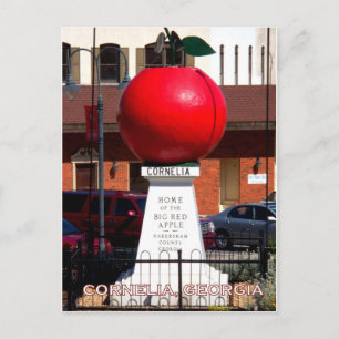 THE BIG RED APPLE - Cornelia, Georgia Postcard