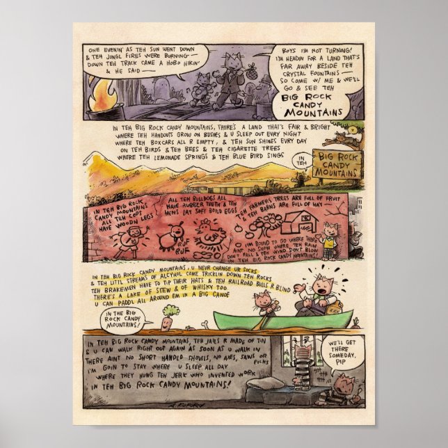 The Big Rock Candy Mountains Poster (Front)