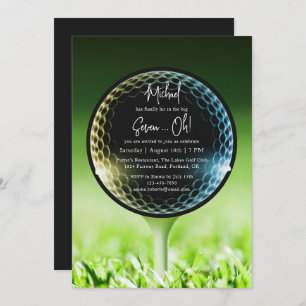 The Big Seven-Oh Golf 70th Birthday Party Invitation