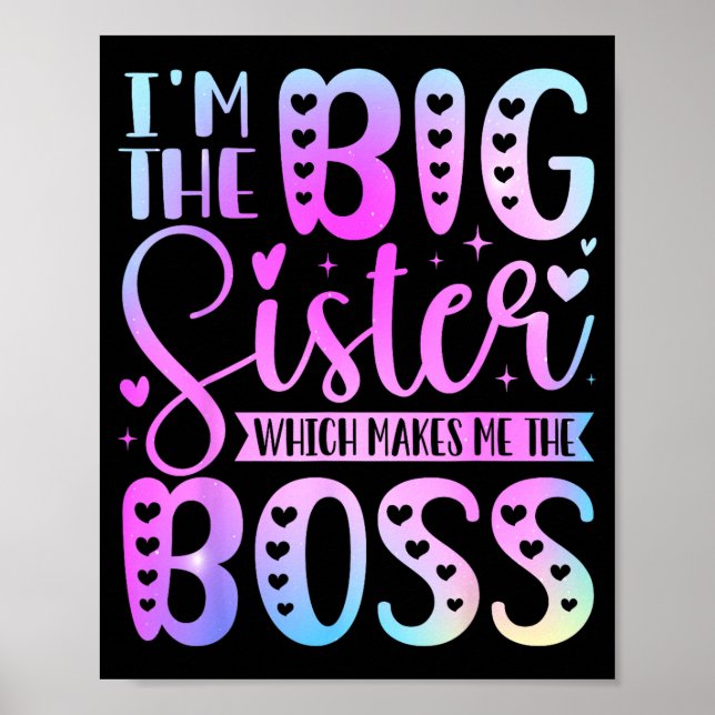 The Big Sister Which Makes The Boss Funny Sibling Poster (Front)