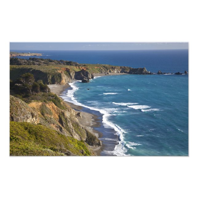 The Big Sur coastline in California, USA Photo Print (Front)