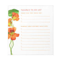 THE BIG THREE Nasturtium To-Do List