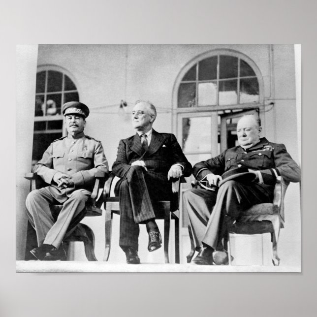 The Big Three - WW2 - Tehran Conference 1943 Poster (Front)