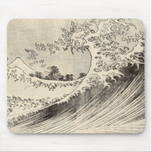 The Big Wave (by Katsushika Hokusai) Mouse Mat