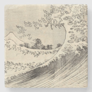 The Big Wave (by Katsushika Hokusai) Stone Coaster