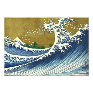 The Big Wave Colour Hokusai Photo Print
