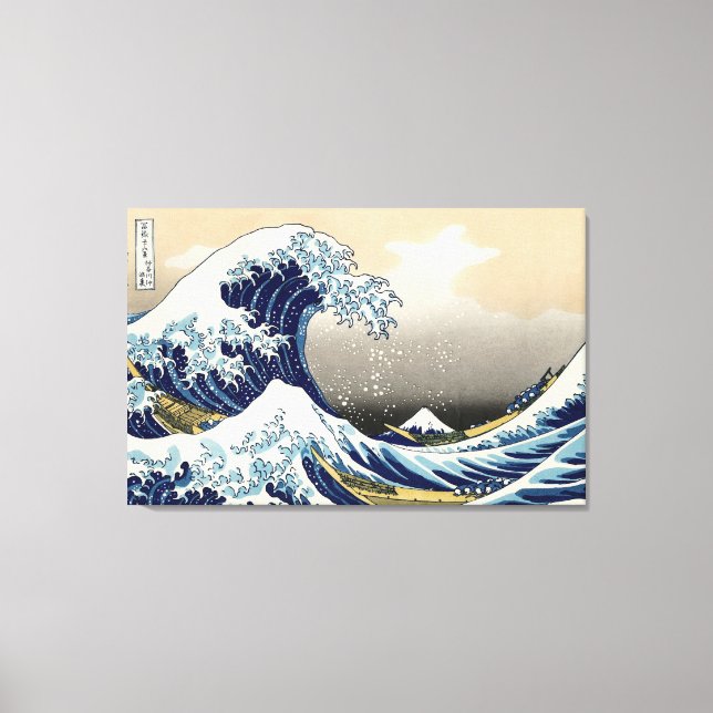 The Big Wave off Kanagawa Canvas Print (Front)