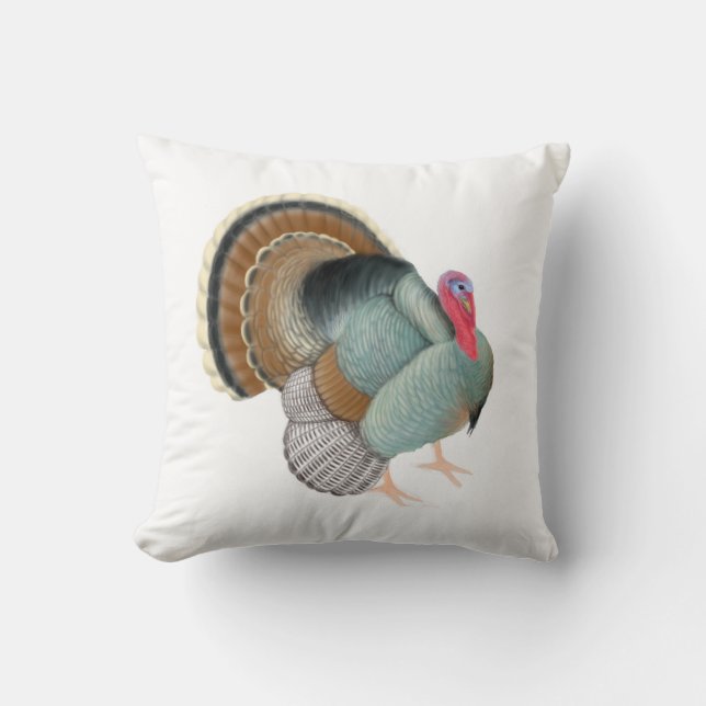 The Big Wild Turkey Pillow (Front)