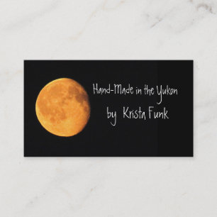 The Big Yellow Moon; Yukon Territory, Canada Business Card