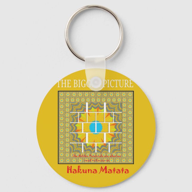 The Bigger Picture Art Print Key Ring (Front)