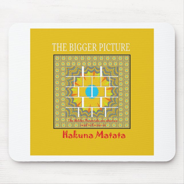 The Bigger Picture Art Print Mouse Mat (Front)