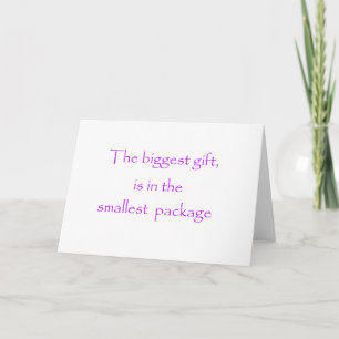 The biggest gift is in the smallest package-cards holiday card