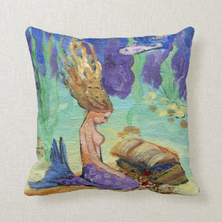 The Biggest Wave of Your Life Treasure Mermaid Cushion