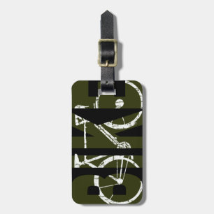 the bike. cycle . cycling luggage tag