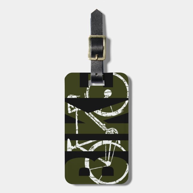 the bike. cycle . cycling luggage tag (Front Vertical)