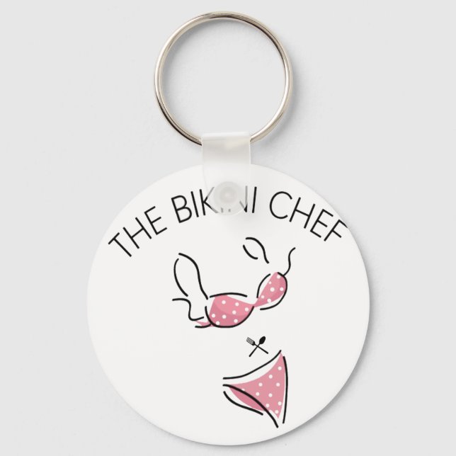 The Bikini Chef Logo Key Ring (Front)