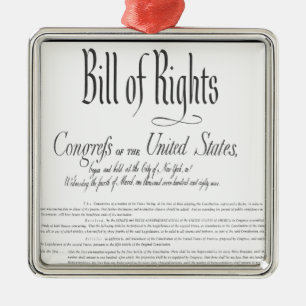The Bill of Rights Metal Tree Decoration