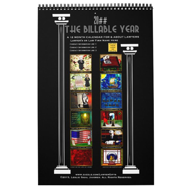 The Billable Year for Lawyers - Personalised Calendar (Cover)