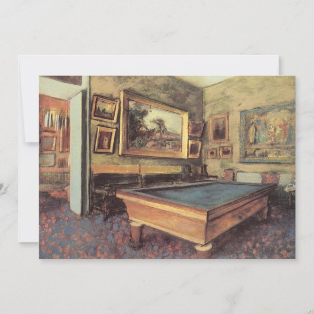 The Billiard Room at Menil Hubert by Edgar Degas (Front)