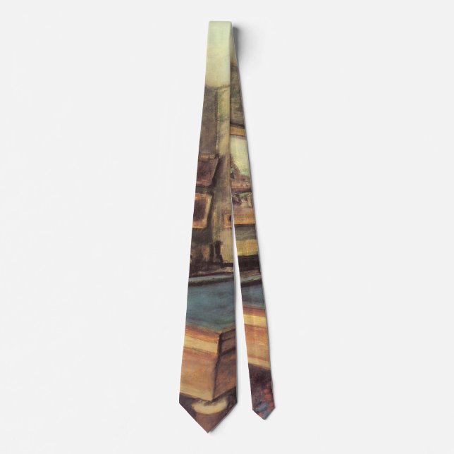 The Billiard Room at Menil Hubert by Edgar Degas Tie (Front)