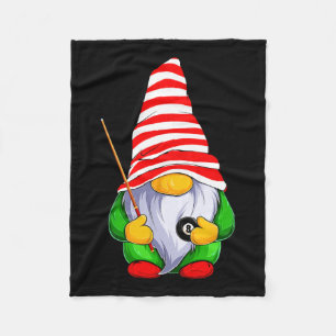 The Billiards Gnome Christmas Funny Family Matchin Fleece Blanket