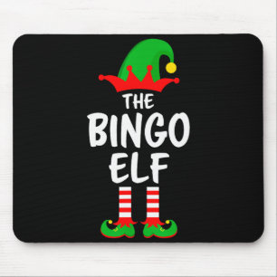 The Bingo Elf Matching Family Christmas Mouse Mat