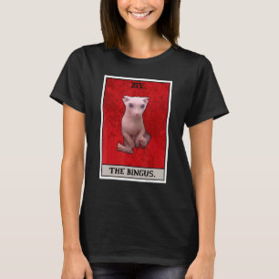 The Bingus Funny Hairless Sphynx Cat Meme Tarot Ca T-Shirt