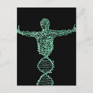 The Biology DNA man Postcard