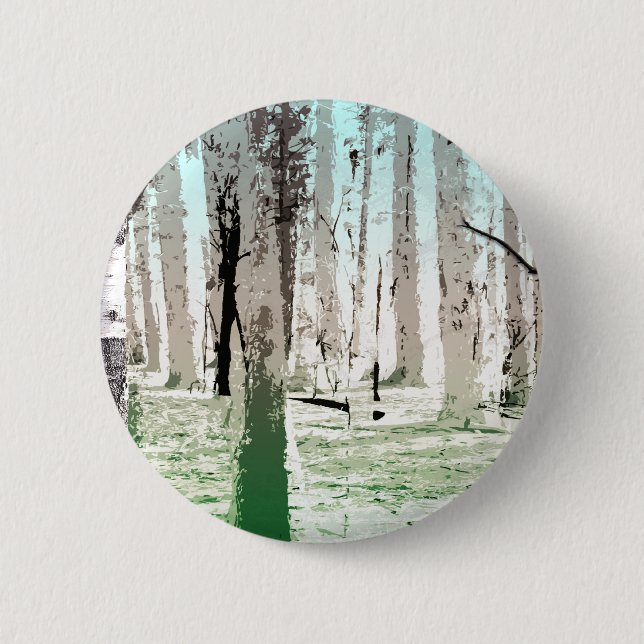 The Birch Forest 6 Cm Round Badge (Front)
