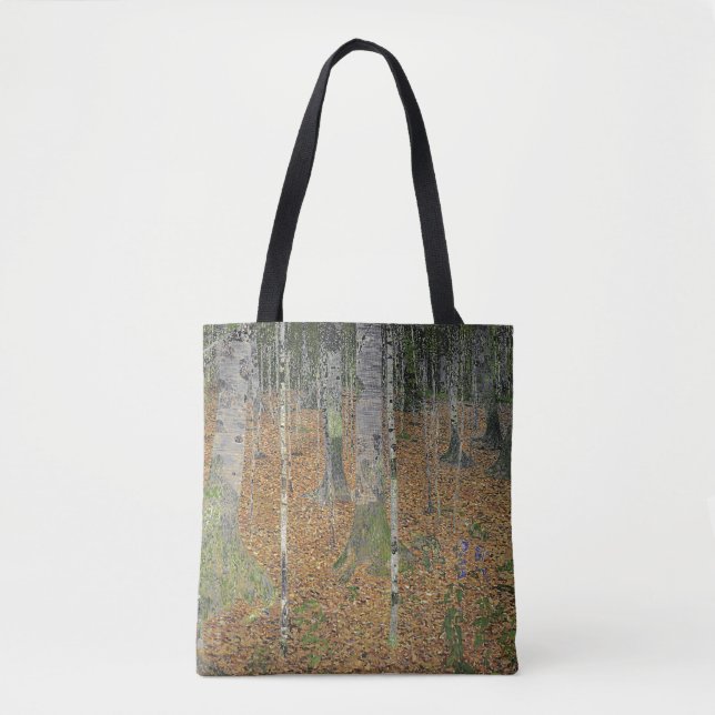 The Birch Wood by Gustav Klimt Tote Bag (Front)