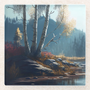 The Birches Northern Ireland Round, Birch View Glass Coaster
