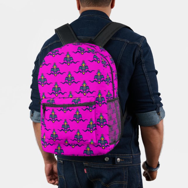The Bird and the Mouse Printed Backpack (Insitu (Model))