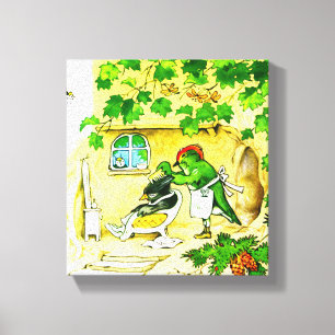 The Bird Barber Canvas Print