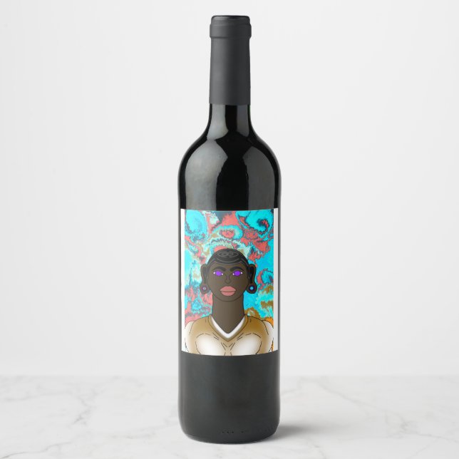 The bird of the universe, the energy of love wine label (Front)