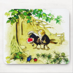 The Bird Wedding Mouse Mat
